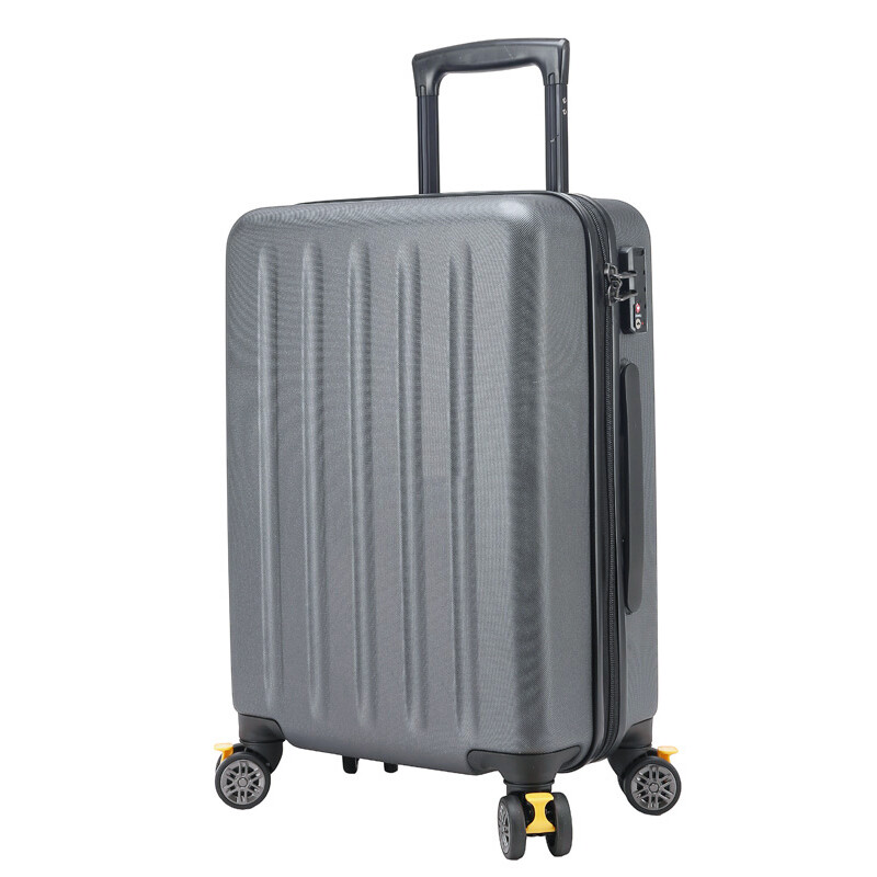 愛(ài)尚瑪行李箱拉桿箱女男旅行箱托運(yùn)箱萬(wàn)向輪拉鏈款密碼箱皮箱 時(shí)尚灰 28寸(可托運(yùn)適合5-8天出行)